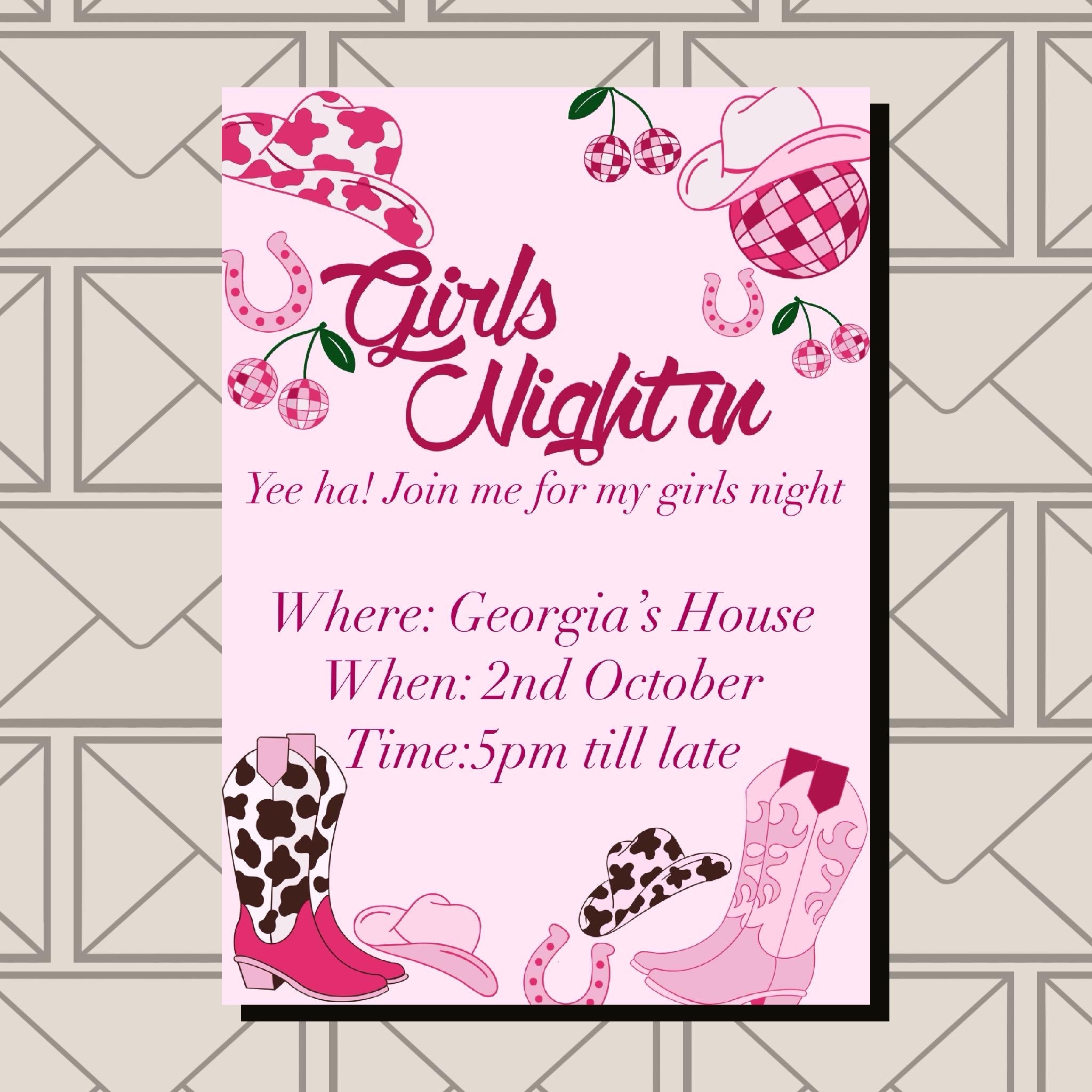 Girls Night In | Digital Invitations