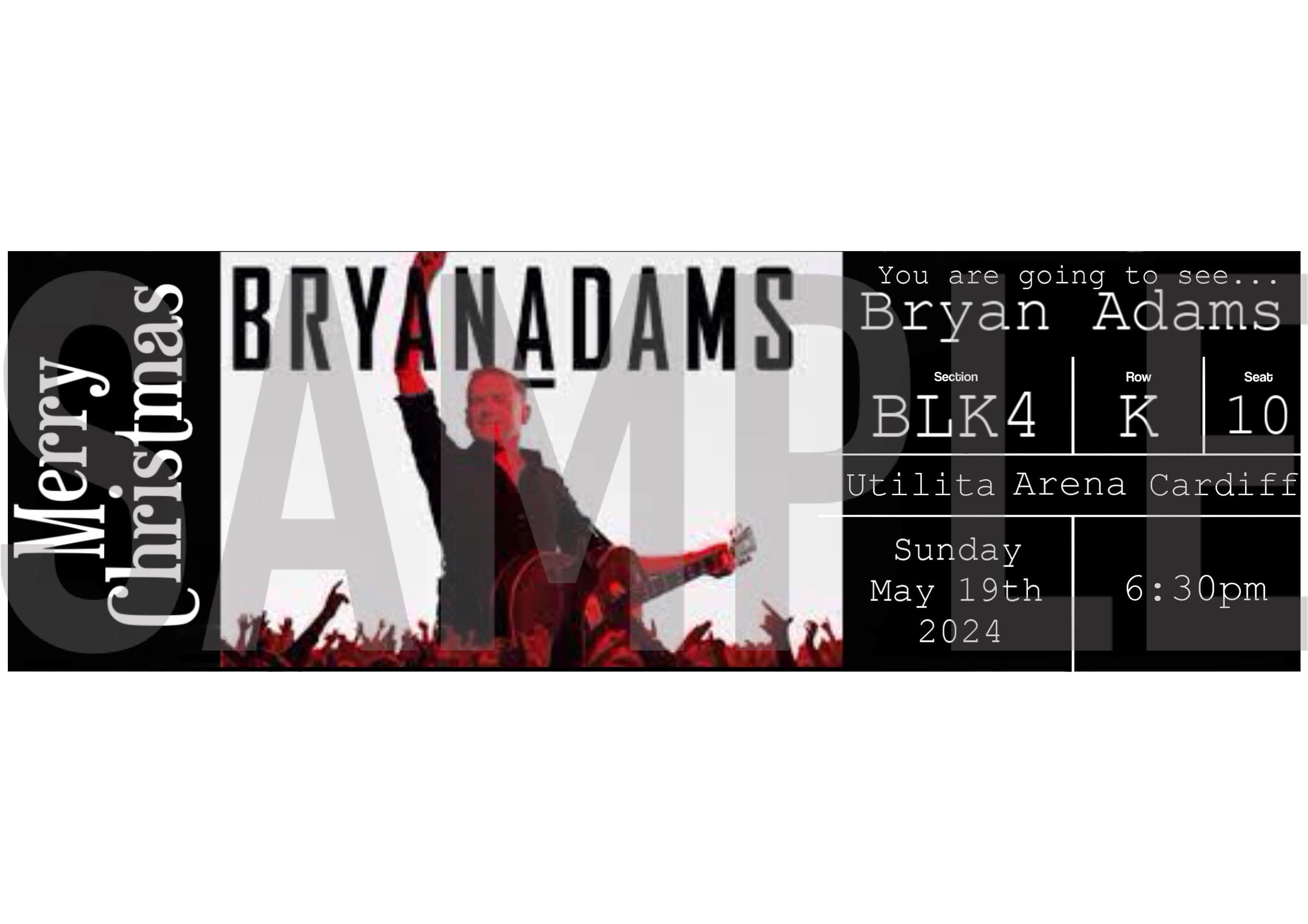 Personalised boarding pass/event ticket.