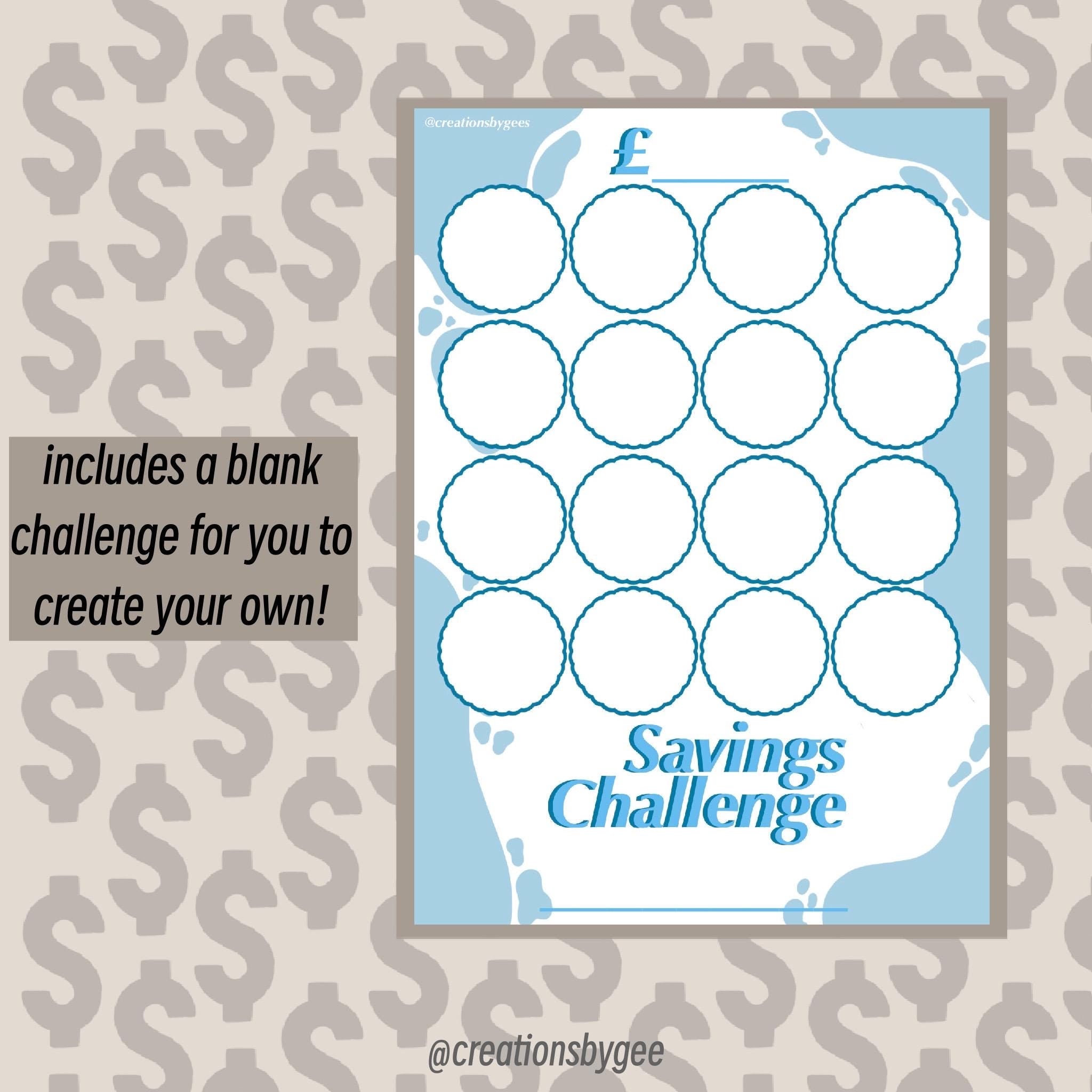 savings challenges / digital downloads / A5 design / instant download.