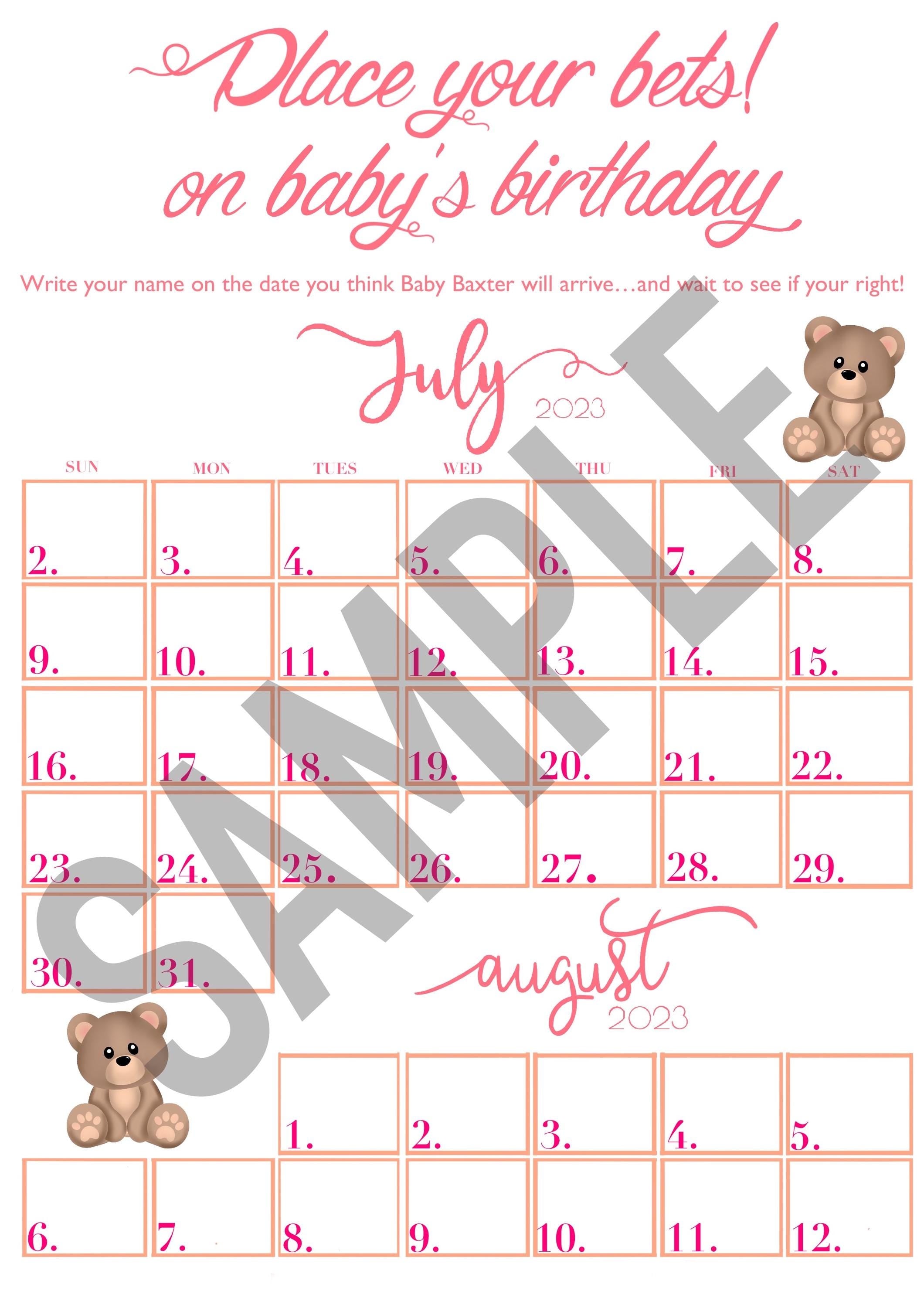 Bear Baby Shower Event Pack. ‘Beary’ Baby Shower themed designs.