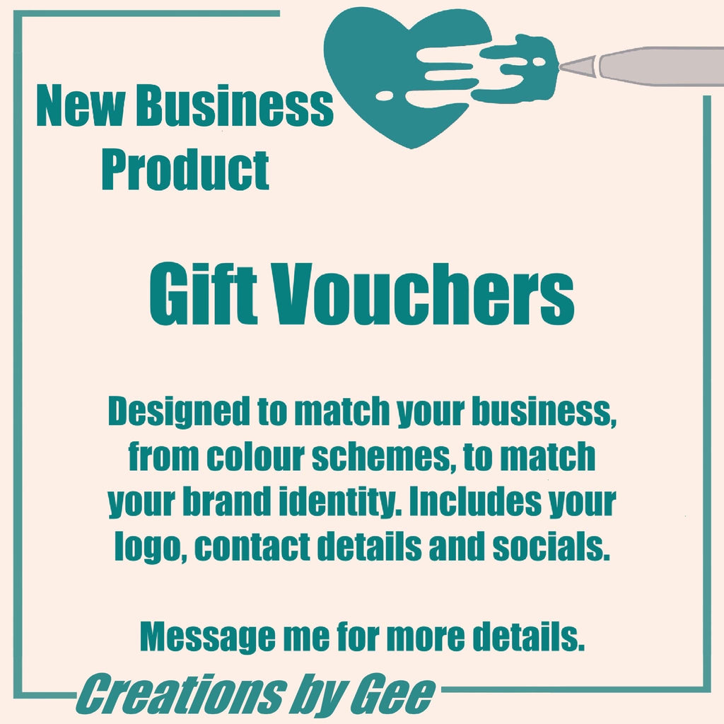 Gift Voucher Template/ Customisable / Perfect Gift
