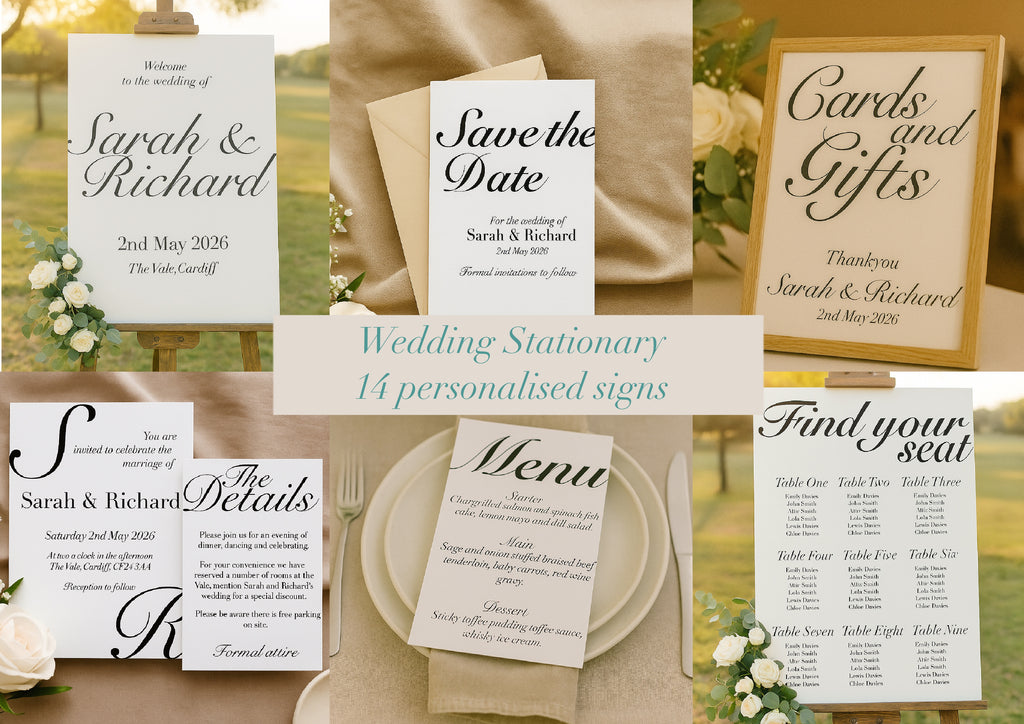 Bespoke Wedding Stationary - Minimalist