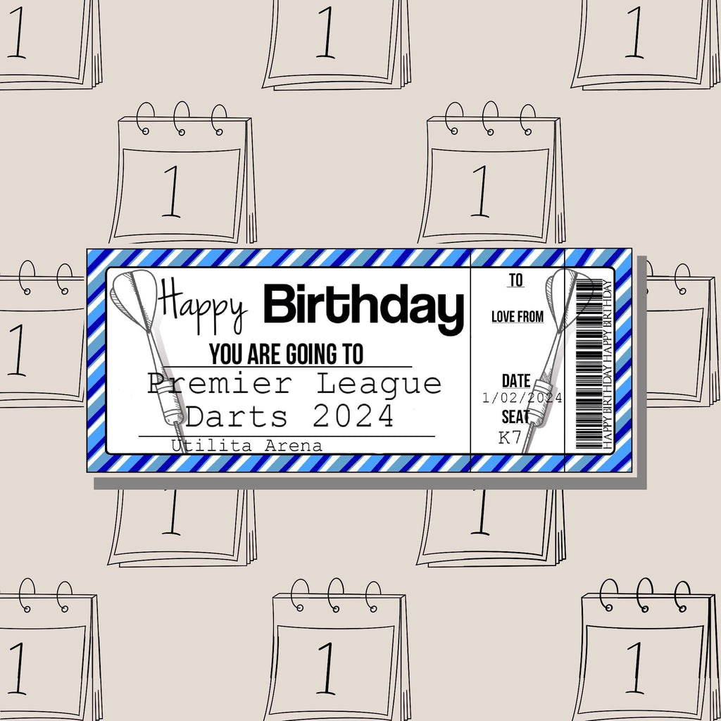 Personalised boarding pass/event ticket.