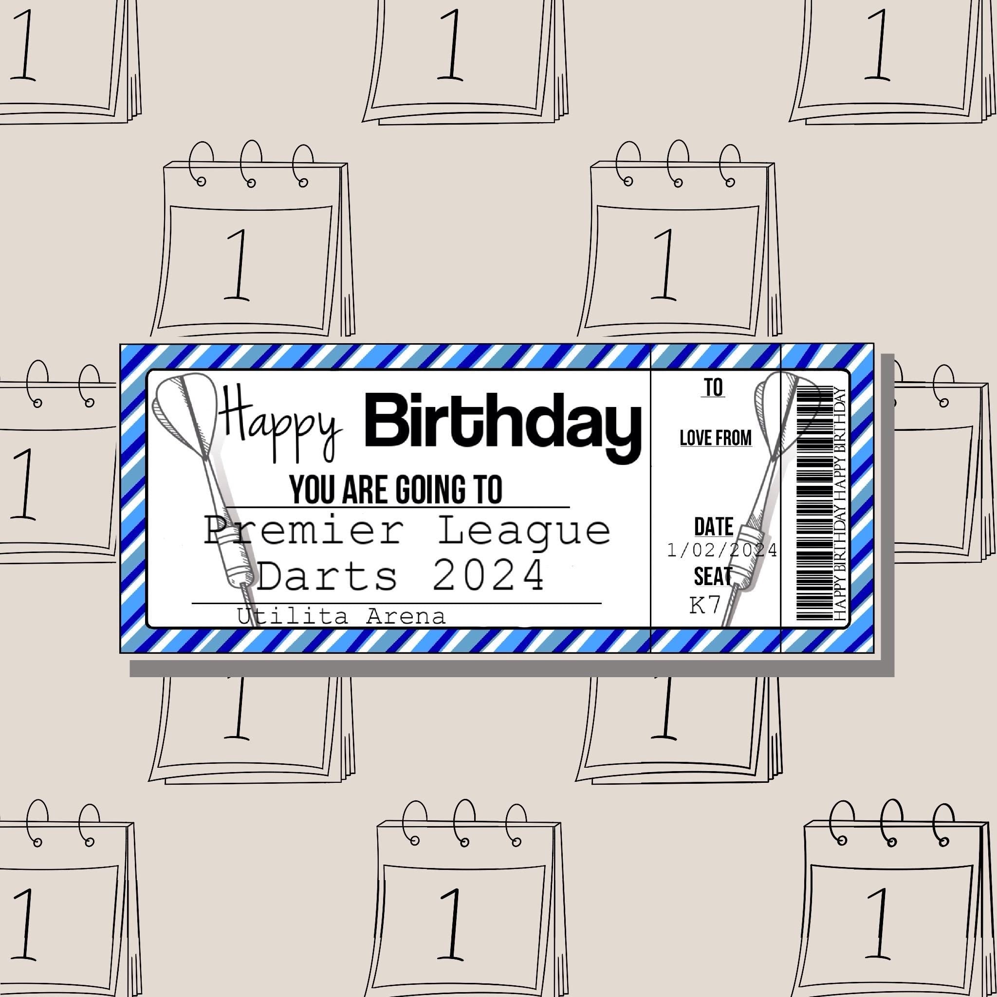 Personalised boarding pass/event ticket.