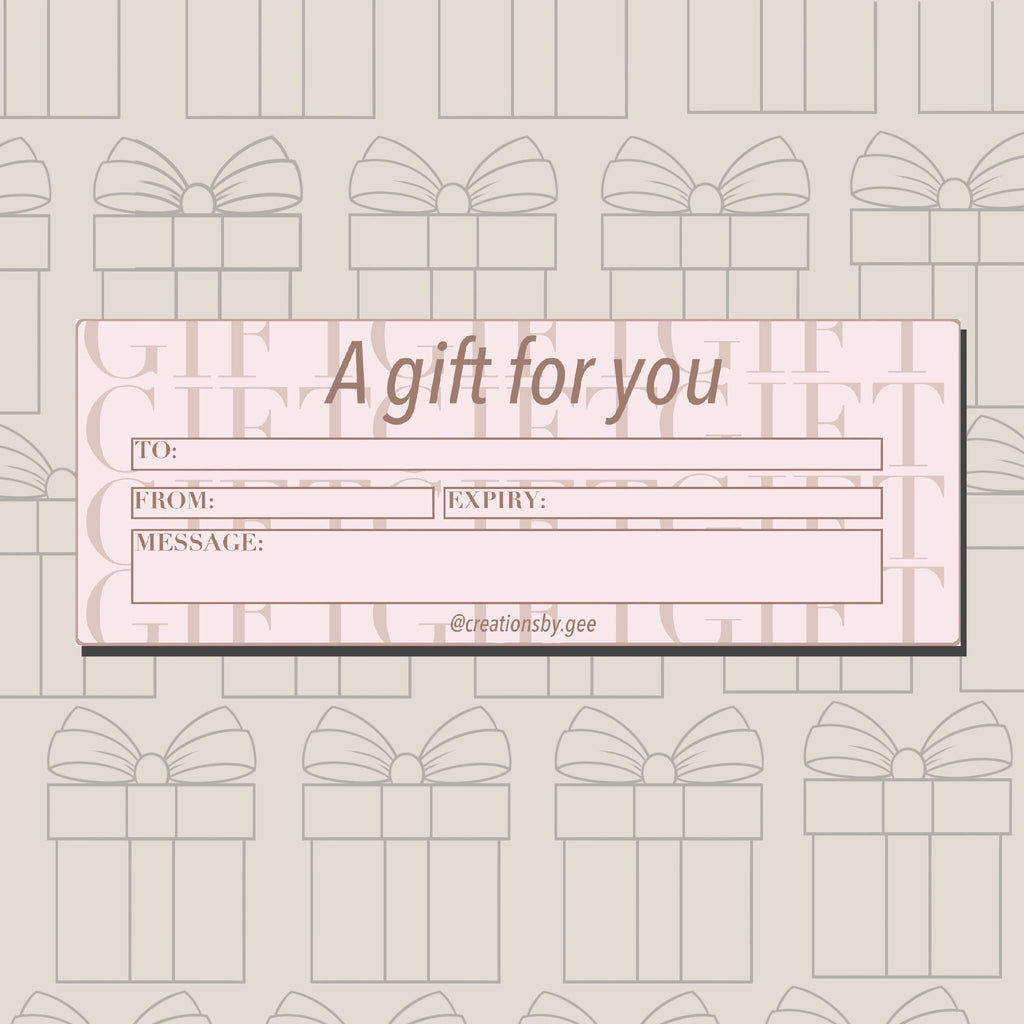 Gift Voucher Template/ Printable / Perfect Gift
