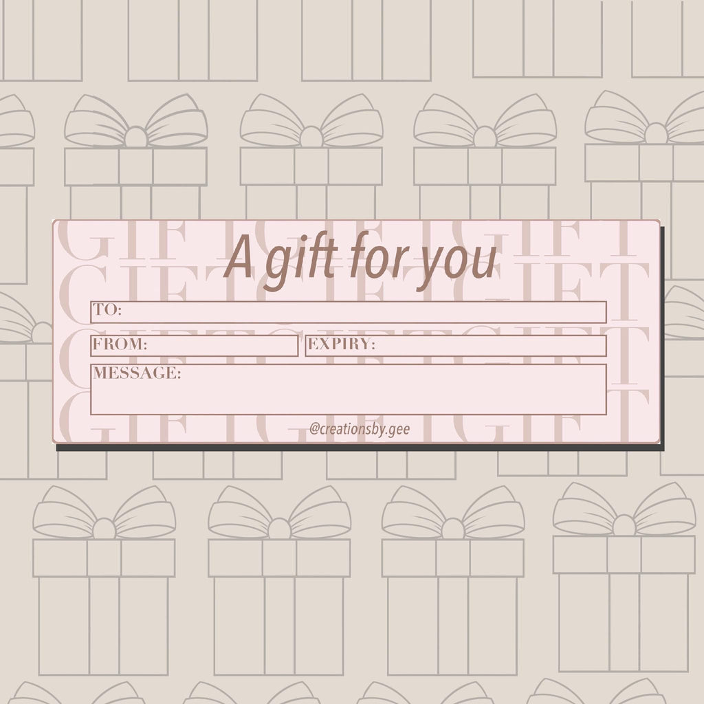 Gift Voucher Template/ Printable / Perfect Gift