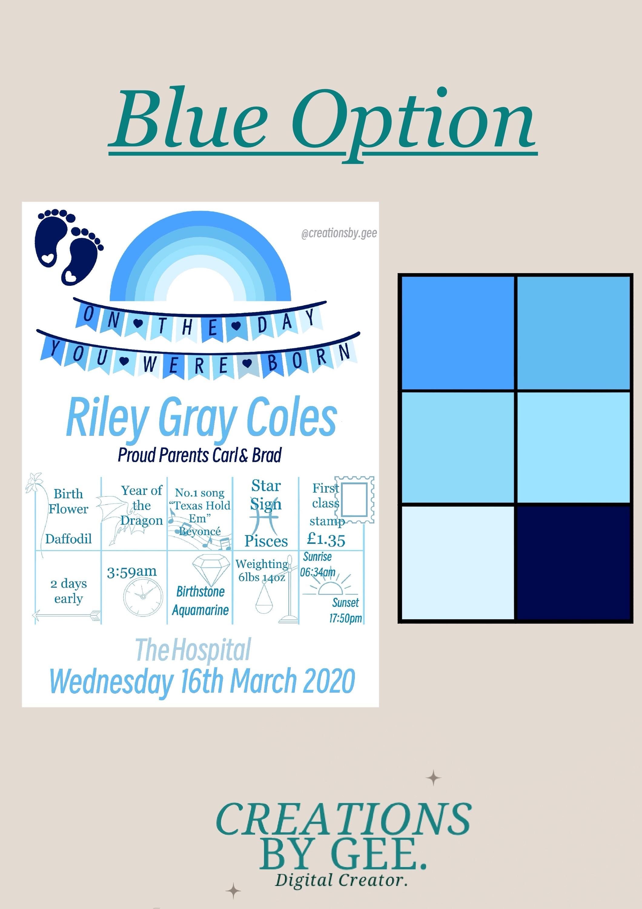 Personalied Gifts - On the day you were born.